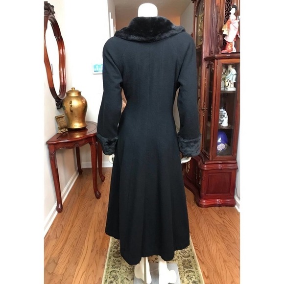 Donny Brooks Black Wool Coat SZ. 2 - Picture 6 of 7